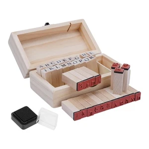 36 Pieces Wooden Rubber Stamps Decorative for Journaling Planner Card Making - Picture 1 of 6