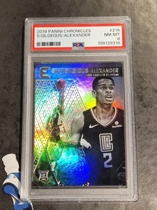 2018-19 Panini Chronicles Shai Gilgeous Alexander RC PSA8 Los Angeles Clippers - Bild 1 von 1