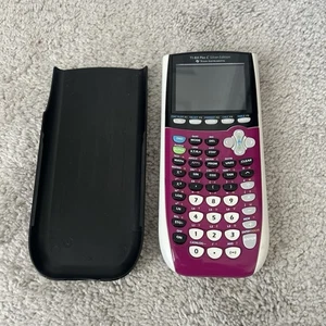 Texas Instruments TI-84 Plus C Silver Edition Graphing Calculator Pink With Cove - Picture 1 of 6