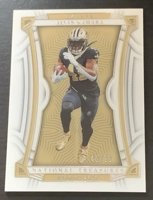 Alvin Kamara - 2022 Panini National Treasures Football #'d /99 - New Orleans - Image 1 of 3