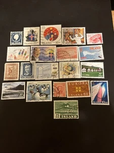 20 Iceland Used Stamps- Lot A-79708 - Picture 1 of 1