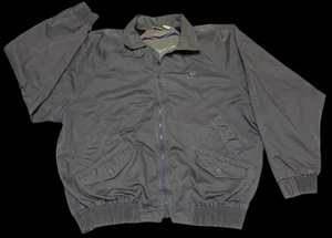 Chaqueta de bombardero utilitaria informal vintage de los 80 Nike gris etiqueta para hombre grande de lona trabajo - Imagen 1 de 15