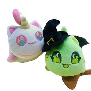 APHMAU MeeMeows BRUJA GATO Poco común Halloween Misterio Peluche y Arco Iris Unicornio 7" - Imagen 1 de 16