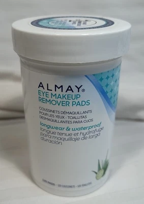 Almay Longwear & Waterproof Eye Makeup Remover Pads - 120 Count - New / Sealed - Image 1 of 4