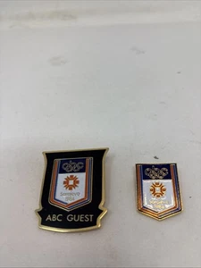 ABC Guest Pin and ABC Olympic Lapel Pin - 1984 Sarajevo - Picture 1 of 8