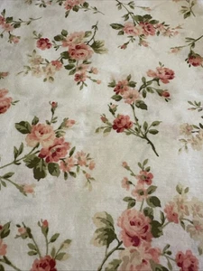 Cottage100% Cotton Pink Roses King Size Pillowcase By Sleep well Shabby Chic - Picture 1 of 5