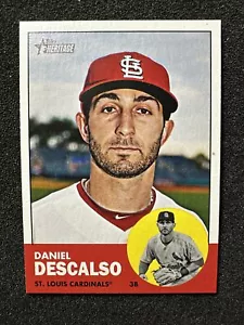 DANIEL DESCALSO #375 2012 Topps Heritage Baseball QTY St. Louis Cardinals - Foto 1 di 2