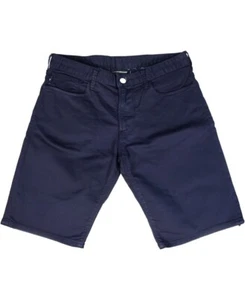 ARMANI CHINO SHORTS FOR MEN'S ZIP FLY EX-Display-W30-NAVY_AUC - Picture 1 of 3