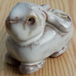 ARK STUDIO POTTERY ORNAMENT FIGURINE WHITE RABBIT BUNNY VINTAGE RETRO - Picture 1 of 14
