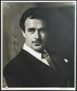 George Hurrell Signed Limited Edition Gilbert Roland, 20x24 Gelatin Silver Print - Bild 1 von 3