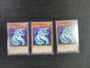 * 3x - Cyber Dragon - 1st Ed - Common - SDCS-EN003 - LP - Picture 1 of 2