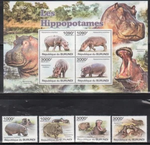 Lote de estampillas de animales de Burundi - 5 juegos completos como nuevos NH - Imagen 1 de 5