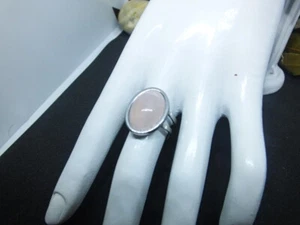 Bague en quartz rose - Paix intérieure / Amour / Sommeil / Stress - Bague lithot - Foto 1 di 4