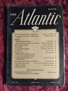 ATLANTIC März 1941 England Krieg WWII Deutschland William Shirer A. Whitney Griswold - Bild 1 von 1