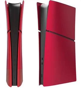 Volcanic Red PS5 Slim Faceplate Cover Plate Shell Digital Version PlayStation 5 - Picture 1 of 5