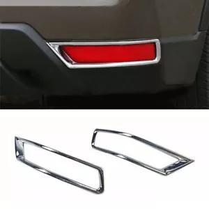 For Nissan Rogue 2017-2020 Chrome Rear Bumper Fog lamp Light Molding Cover Trim - Foto 1 di 4