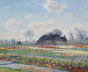 Tulip Fields at Sassenheim 1886, Claude Monet, Wall Decor Art Print 11" x 14" - Picture 1 of 1