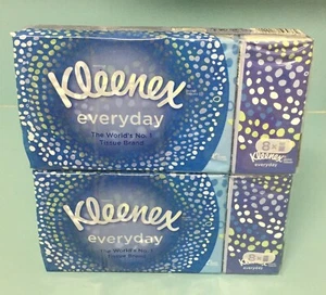 (Paquete de 2) Tejido facial Kleenex 8 paquetes x 9 tejidos - Imagen 1 de 3