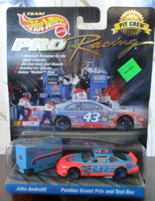 Mattel Hot Wheels Pro Racing 1998 Pit Crew edición coleccionista John Andretti #43 Foto 1 de 4