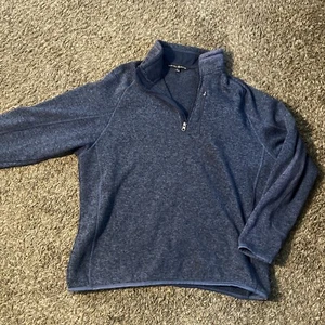 Beverly Hills Polo Club 1/4 Zip Blue Fleece Lined Pullover Men’s L Ralph Lauren - Picture 1 of 12