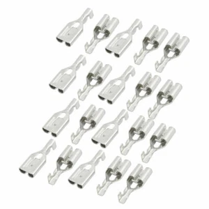 20 Stück Selbstsichernde 6,3 mm Breite 0,4 mm Dicke Flagge Crimp Terminal Steckverbinder ✦KD - Bild 1 von 4
