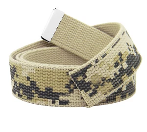 Build A Belt Replacement 1.25" Wide Canvas Web Belt With A Silver Tip - Picture 1 of 24