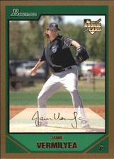 2007 (BLUE JAYS) Bowman Draft Gold #BDP8 Jamie Vermilyea
