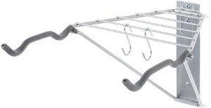 Double Folding 2 Bike Rack Bicycle Wall Mount Hanger Stand For Home Garage - Picture 1 of 7