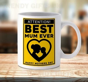 Best Mum Ever Mug Cup Happy Mother's Day Novelty Birthday Gifts Her Mom Ceramic - Picture 1 of 1