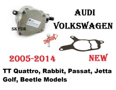 Bomba de vacío y junta para Audi TT Volkswagen Passat Jetta Golf Beetle GENUINO NUEVO Foto 1 de 4