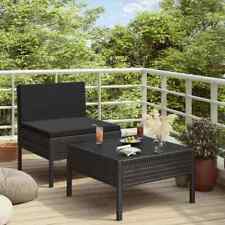 2-36 tlg Poly Rattan Lounge Set Garten sofa Set Couchtisch Couch mit Sitzpolster