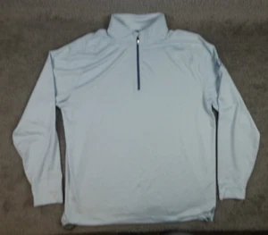 Dunning Golf Men’s 1/4 Zip Pullover Golf Long Sleeve Size XL Baby Blue LOGO - Picture 1 of 10