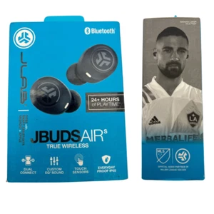 JLab JBuds Air True Wireless Bluetooth Earbuds with Charging Case - Black - Picture 1 of 12