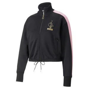 PUMA X Baby Phat T7 Crop Jacket Womens Black Casual Athletic Outerwear 53512201 - Picture 1 of 2