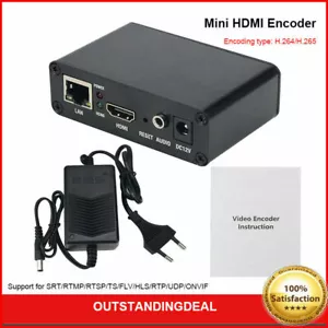 Mini HDMI Encoder H.265 H264 1080P For RTMP/PTSP/HTTP/UDP/RTP Live Streaming os1 - Bild 1 von 8