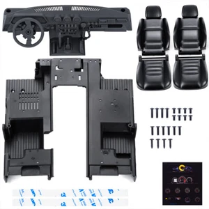 Kit interior de coche de radiocontrol cabina vívida 2 asientos de simulación para TRX4 Sport 1/10 camión de radiocontrol - Imagen 1 de 9