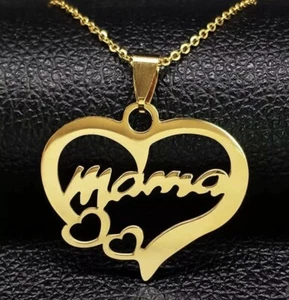 stainless steel Mama heart pendant necklace for women - Picture 1 of 4