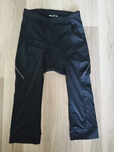 Crivit Fahrradhose Herren Gr. M 48 Schwarz gepolstert 3/4 Länge - Bild 1 von 3