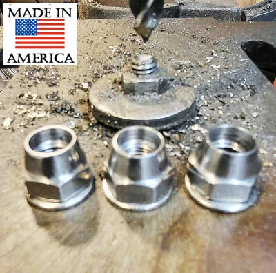 Honda CB450, CL450 Custom Made, Polished Stainless Steel Cam Follower Locknuts+ - Image 1 of 4