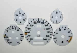 Speedo Dial for Mercedes W140 SL R129 CL140 Analog instrument Gauge FACE 260KM/H - Picture 1 of 4