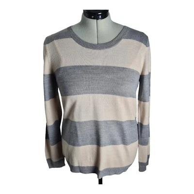 Suéter para mujer Papaya talla 14 manga multicolor cuello redondo largo Foto 1 de 4