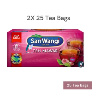 SARIWANGI Rose Schwarztee natürlicher indonesischer Duft legendär seit 1973 2PAX - Bild 1 von 10