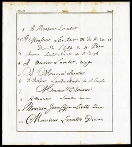 Antique Print-PHYSIOGNOMY-ENGRAVED WORDS-SENTENCE-WRITING-LETTER-Lavater-1835 - Picture 1 of 1