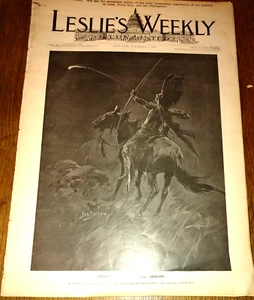 1898 Leslie's Weekly ~ Indian Sentry, The Bloody Indian Outbreak, Pres. McKinley - Picture 1 of 11