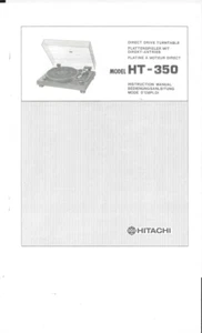 Hitachi Bedienungsanleitung User Manual für HT- 350 Copy - Picture 1 of 1