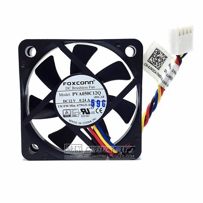 FOXCONN PVA050C12Q  12V 0.24A  4-PIN PWM DC Cooling Fan - Image 1 of 2