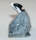 Klima Miniature Porcelain Animal Figure Badger Head Turned E381