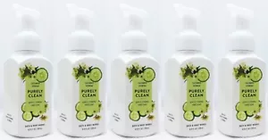 5 Bath & Body Works CUCUMBER VERBENA CLEAN GREEN TEA Gentle Foaming Hand Soap - Picture 1 of 1