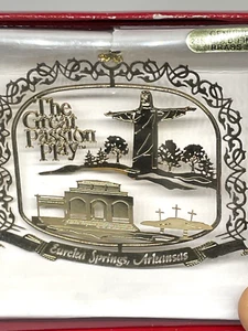 Eureka Springs Arkansas 24k Gold Plate Brass Christmas Ornament - Picture 1 of 5