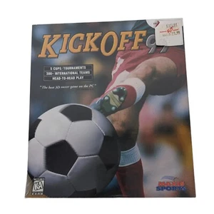 Vtg 1997 Maxis Sports Kick Off 97 Soccer PC Game Video Game Big Box New Sealed - Picture 1 of 10